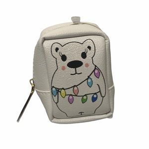 NWOT Betsey Johnson polar bear pill case bag